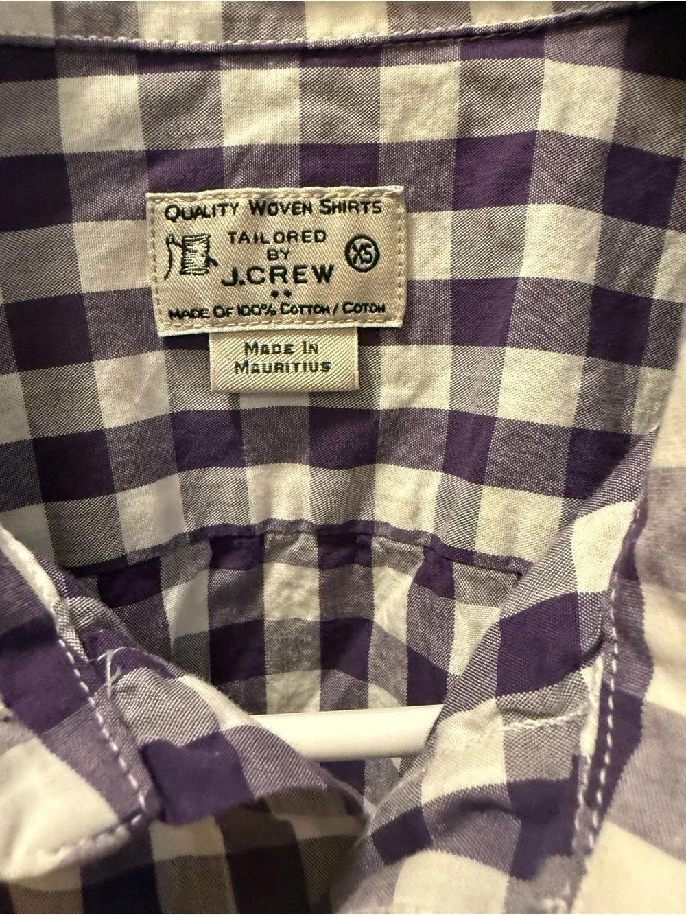 2 J.Crew Madras Plaid Shirts XS 100% Cotton Heritage Preppy Bundle
